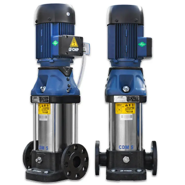 CDM/CDMF系列為參照歐洲標準最新自主研發(fā)的新一代、高效率非自吸立式多級離心泵。產品采用全新的工業(yè)設計，能效指標達到MEI20.7，具有節(jié)能、低噪環(huán)保及結構緊湊、外形美觀、重量輕使用維護方便可靠性高等特點